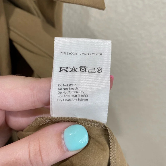 NANUSHKA Venus Wrap Front Mini Dress Solar Beige Size Medium - Picture 11 of 15